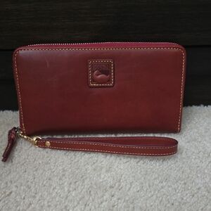 Dooney Florentine Large Zip Around Wristlet - Color: Ginger